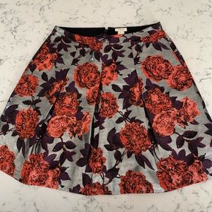 J. Crew Skirts - J.Crew metallic floral jacquard pleated skirt J. Crew Skirts - J.Crew metallic floral jacquard pleated skirt